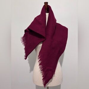 Deep Red Blanket Scarf